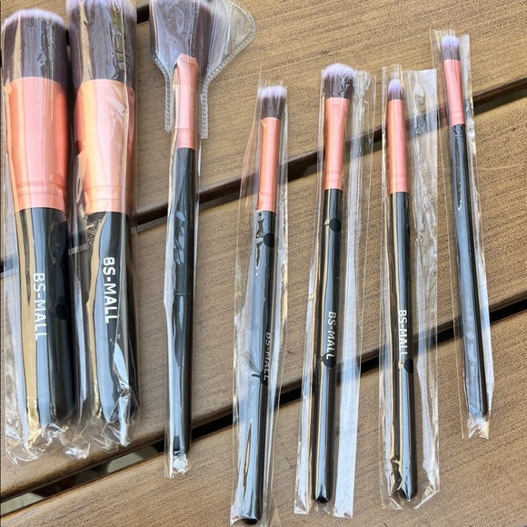 BS-MALL Makeup Brush Set with Pink and Black Handles - Picture 4 of 6